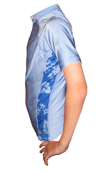 Kids Aloha Swim Shirt Navy