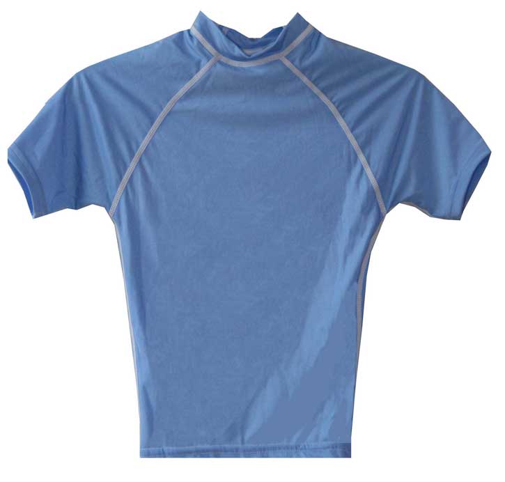 Boys Swim Shirt Light Blue